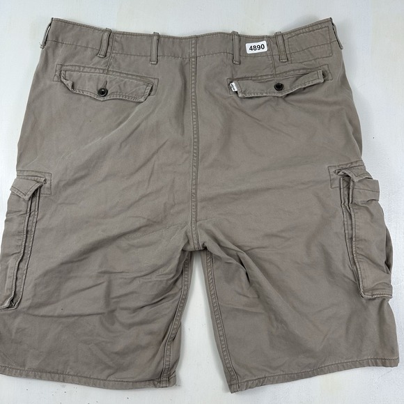 Levi's Other - Y2K Levi's Baggy Cargo Shorts Men Khaki Actual 43 x 11 Grunge White Tab Military